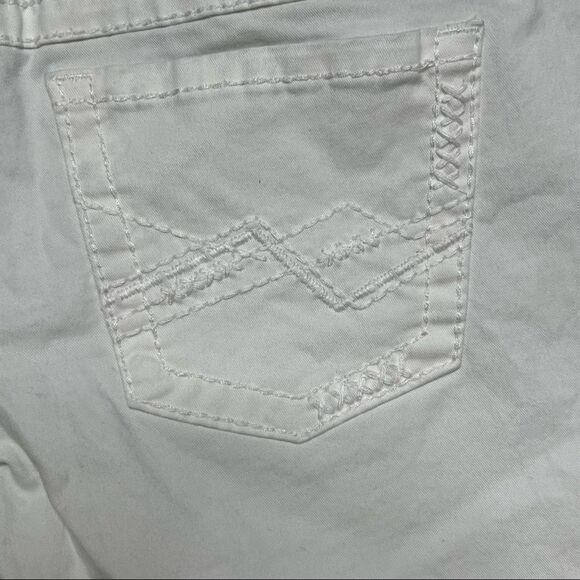 BKE | Sabrina White Denim Crop Jeans - Picture 6 of 8